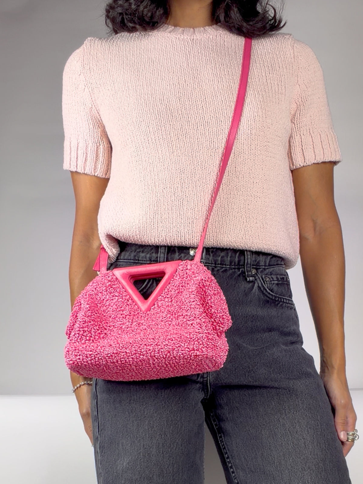Bottega Veneta Small Point Bag worn