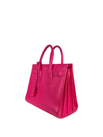 Saint Laurent Small Sac de Jour, three-quarter view showing accordion sides