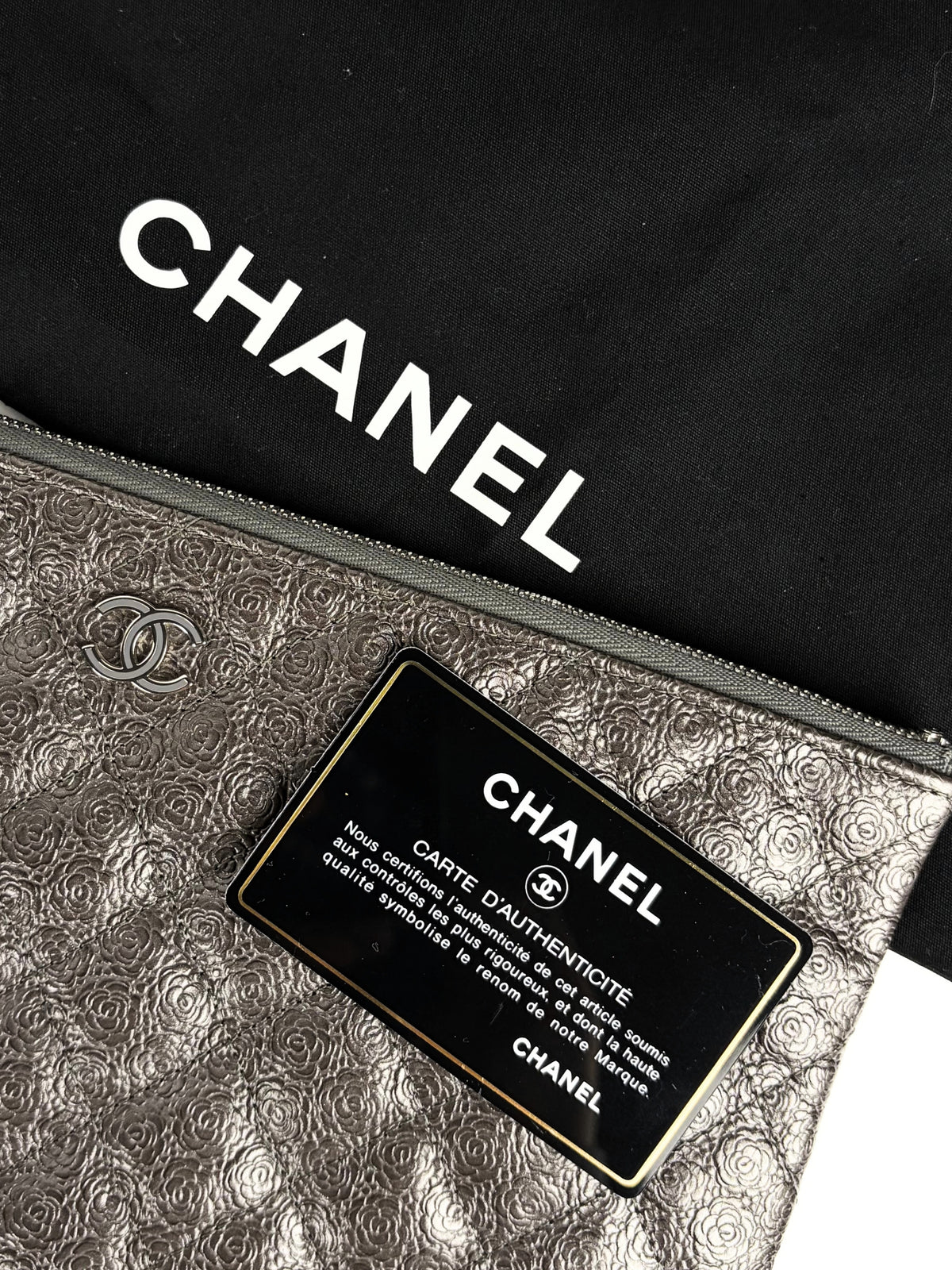 Chanel Medium O-Case with authenticity card and dust bag