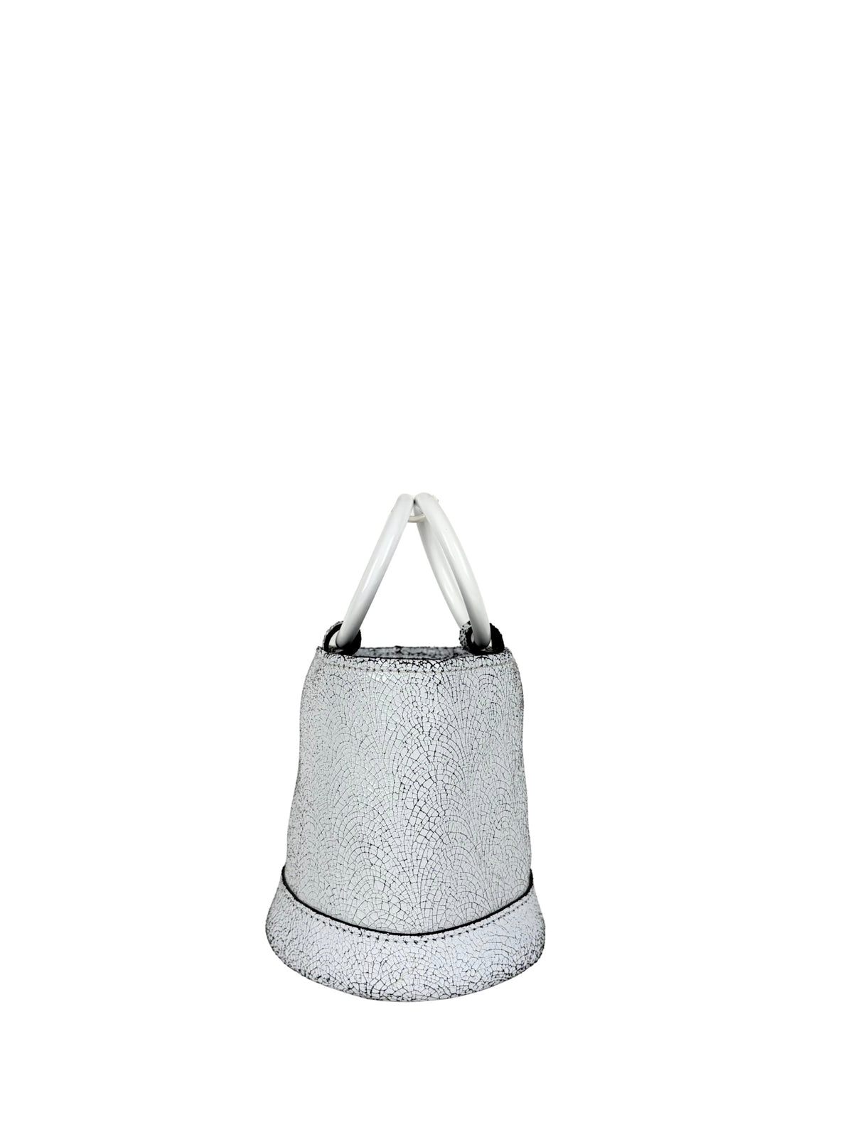 Simon Miller Bonsai 15 in white crackle leather