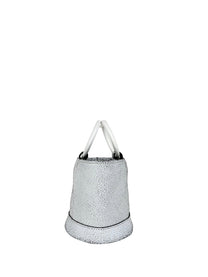 Simon Miller Bonsai 15 in white crackle leather