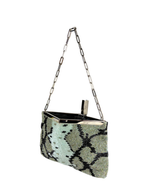 Vintage Gucci by Tom Ford Beaded Python Frame Bag