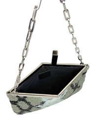 Vintage Gucci by Tom Ford Beaded Python Frame Bag