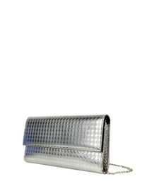 Dior Metallic Microcannage Wallet on Chain