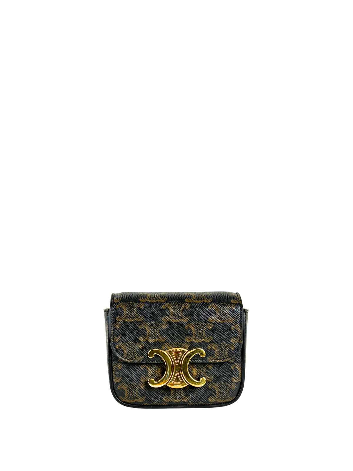 Celine Mini Triomphe Bag in Triomphe Canvas
