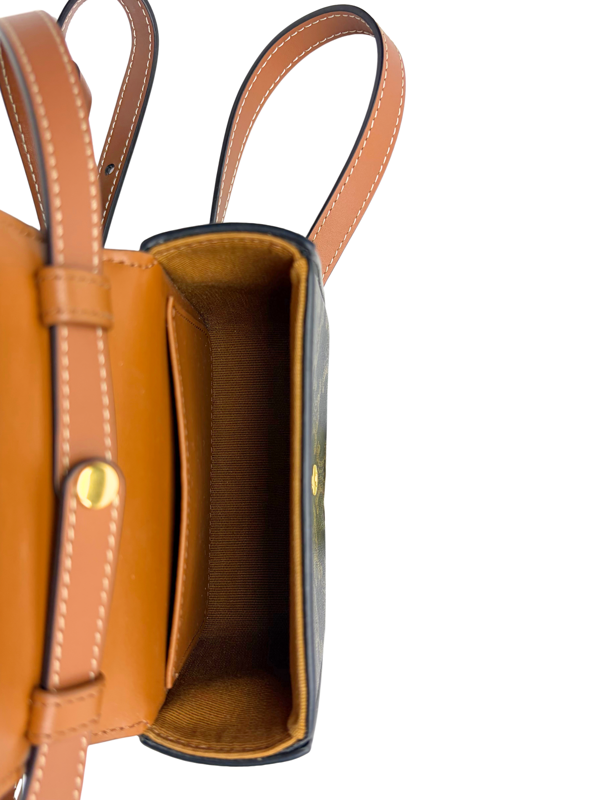 Celine Mini Triomphe Bag in Triomphe Canvas