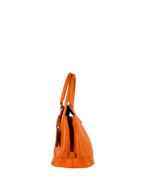 Prada Orange Saffiano Lux Promenade Bag