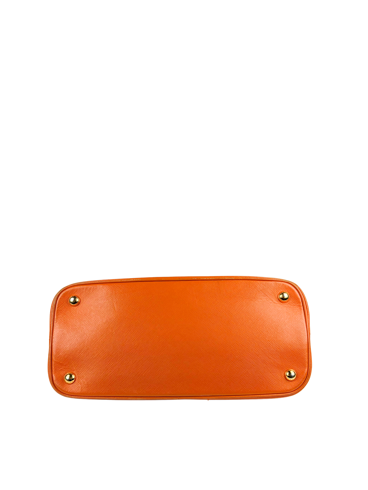 Prada Orange Saffiano Lux Promenade Bag