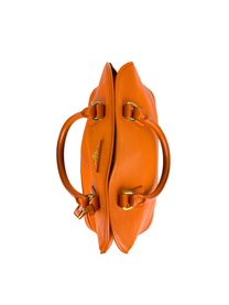Prada Orange Saffiano Lux Promenade Bag