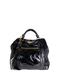Miu Miu Patent Matelassé Tote
