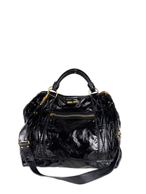 Miu Miu Patent Matelassé Tote