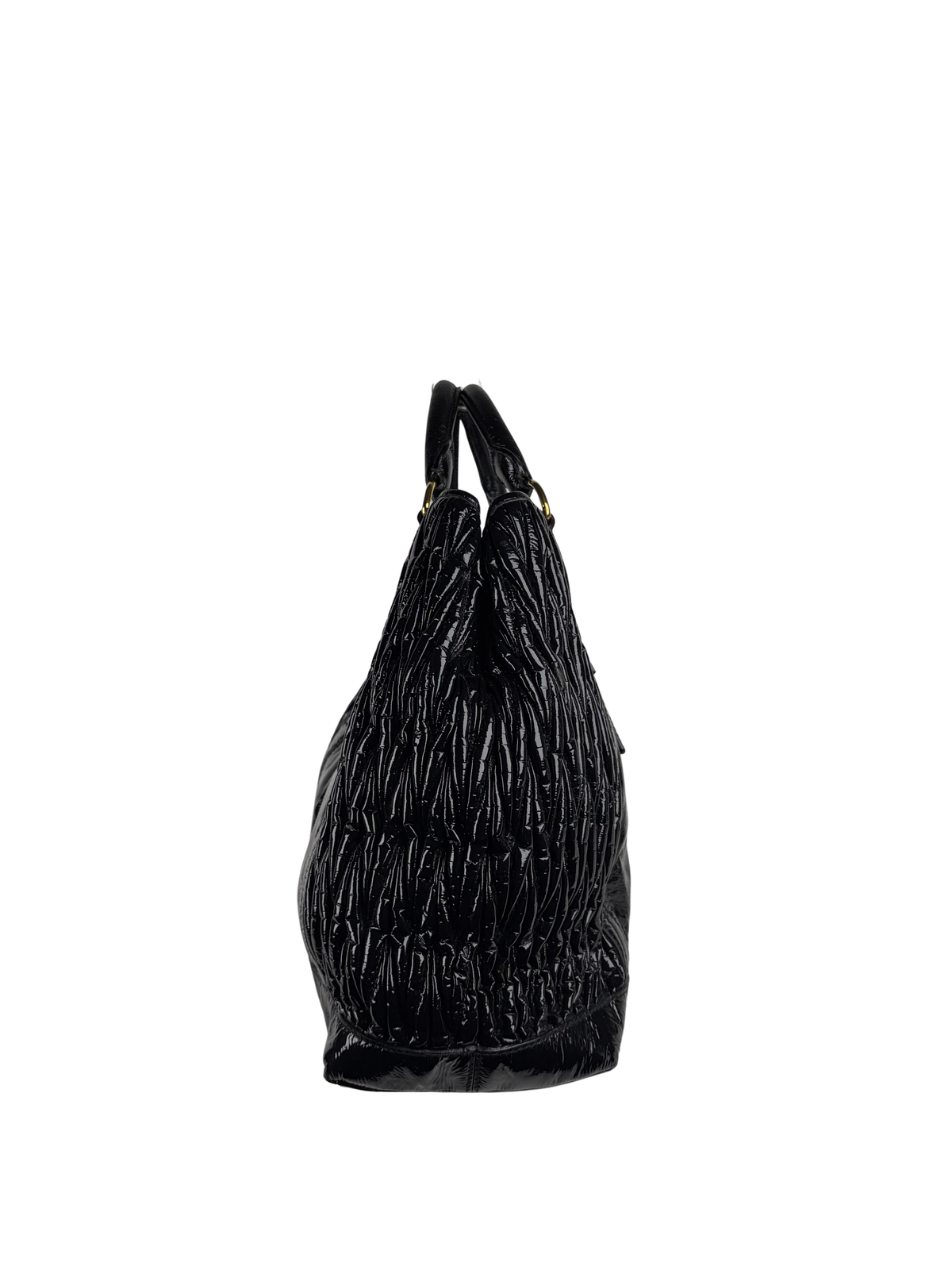 Miu Miu Patent Matelassé Tote