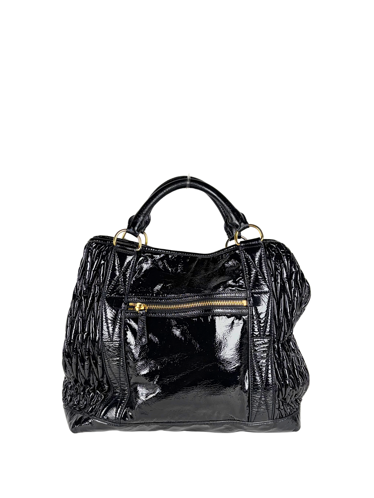 Miu Miu Patent Matelassé Tote