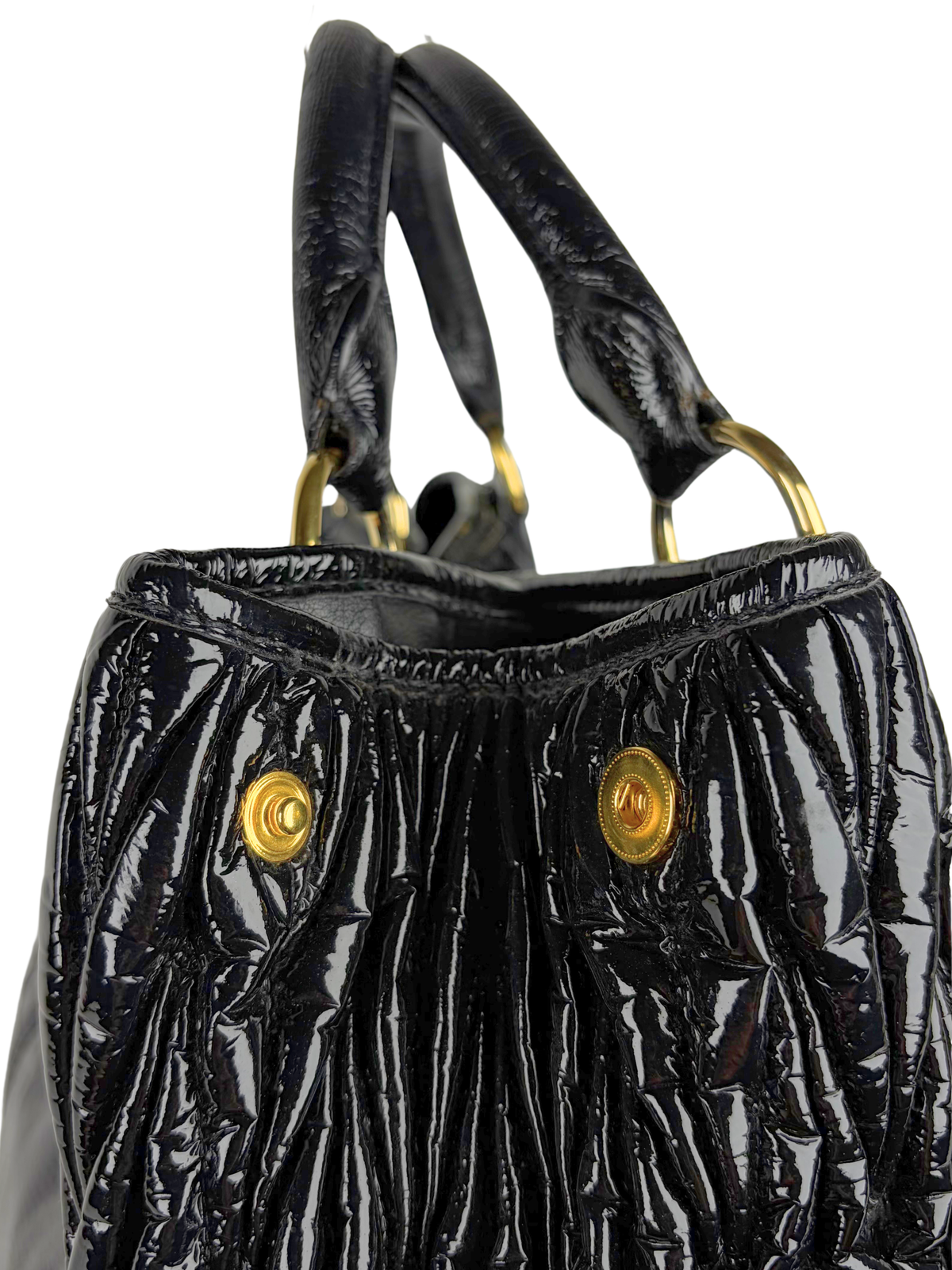 Miu Miu Patent Matelassé Tote