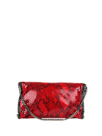 Stella McCartney Python-Print Fold-Over Falabella
