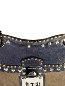 Miu Miu Nappa Borchie Studded Crossbody Bag