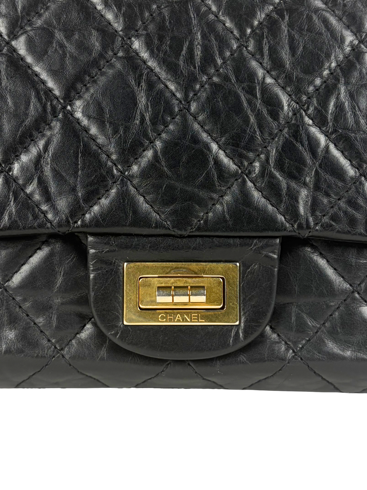 Chanel 2.55 Large Handbag in Aged Calfskin