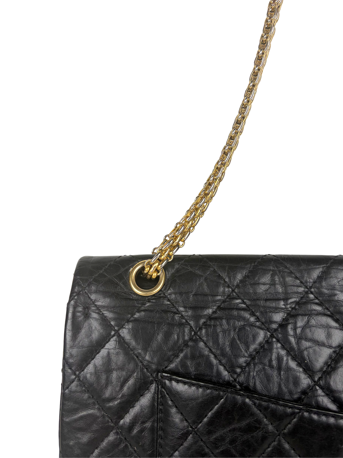 Chanel 2.55 Large Handbag in Aged Calfskin