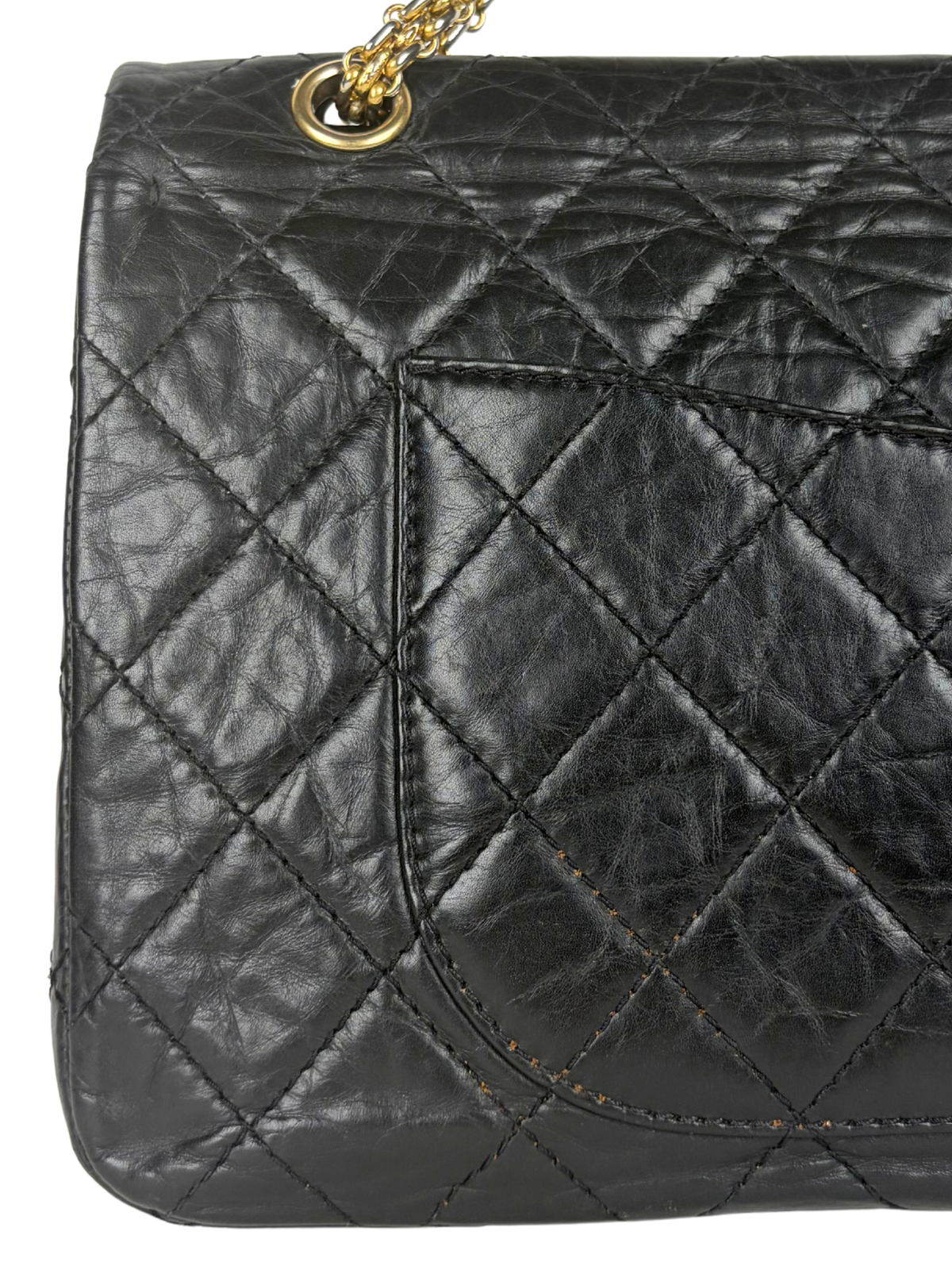 Chanel 2.55 Large Handbag in Aged Calfskin