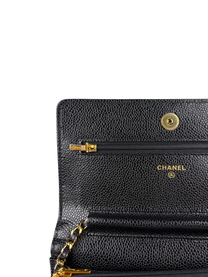 Chanel Classic Wallet on Chain Black Caviar Leather