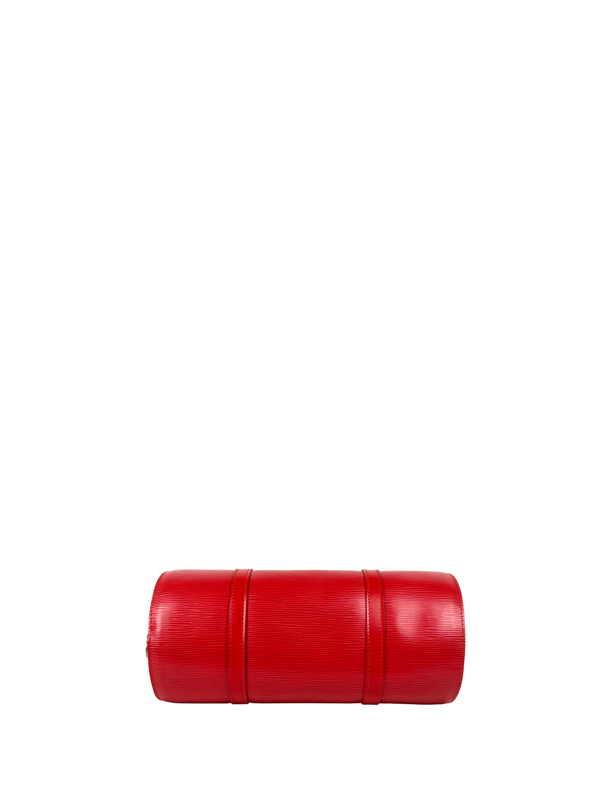 Vintage Louis Vuitton Red Epi Leather Soufflot Bag with Pochette