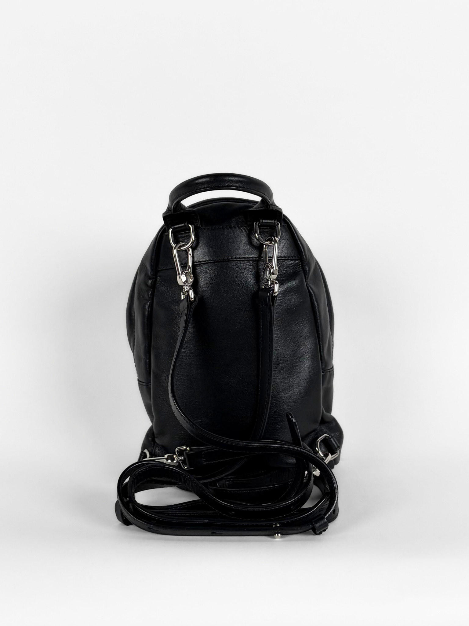 GIVENCHY STAR-PATCH MINI BACKPACK BLACK LEATHER