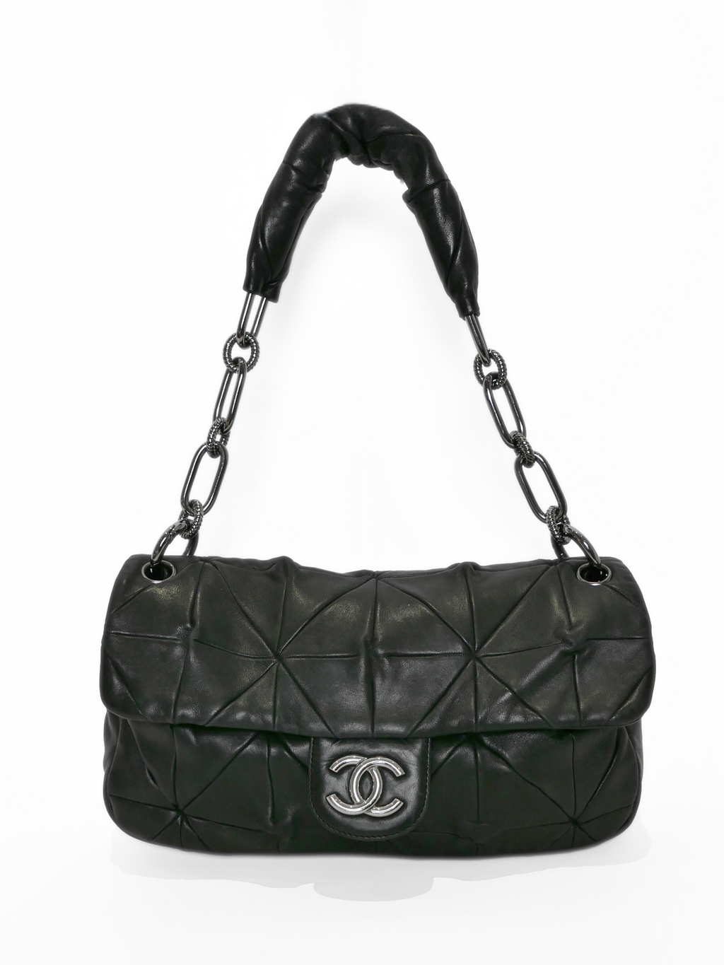 Chanel Quilted Lambskin Origami Soft Squares Flap Shoulder Bag