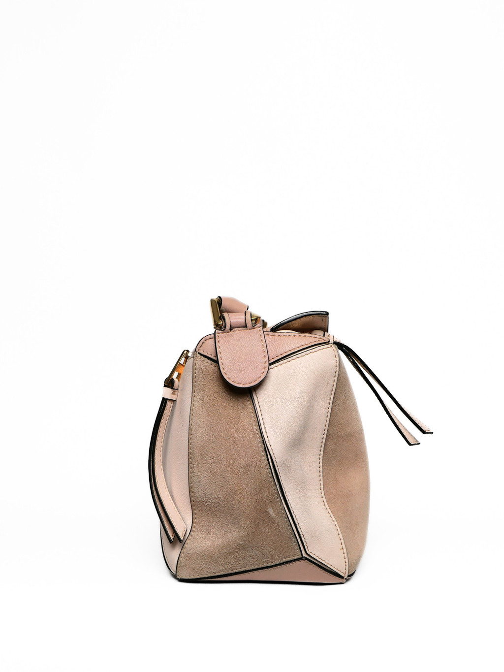 Loewe Small Puzzle Bag in Blush Multi-Tone Leather