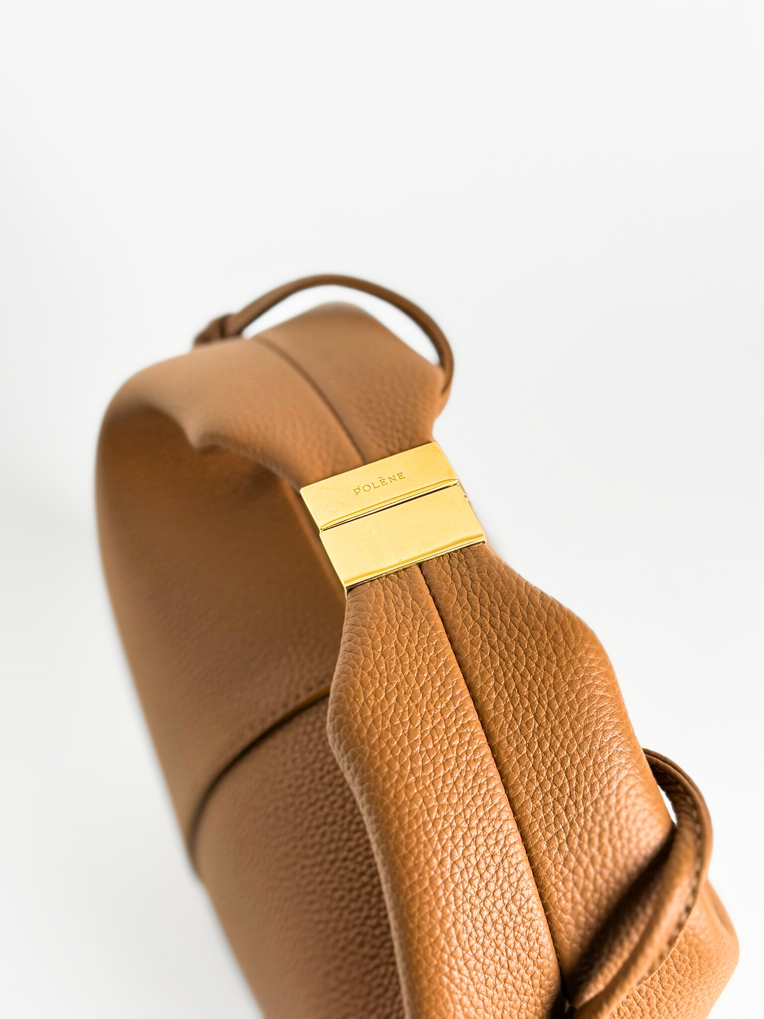 Polène Béri Leather Camel Bag