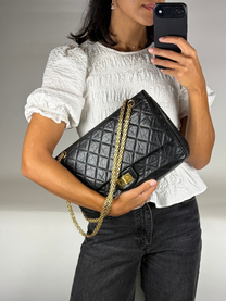 Chanel 2.55 Large Handbag in Aged Calfskin