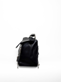 Loewe Puzzle Zipper Bag Black Leather