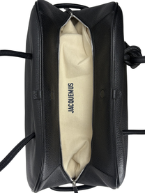 Jacquemus Le Grand Turismo Bag in Black Grained Leather