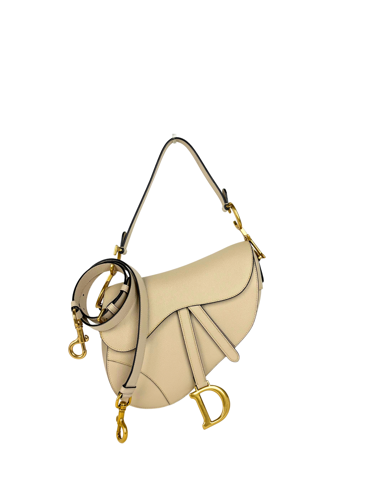Dior Medium Saddle Bag in Biscuit
