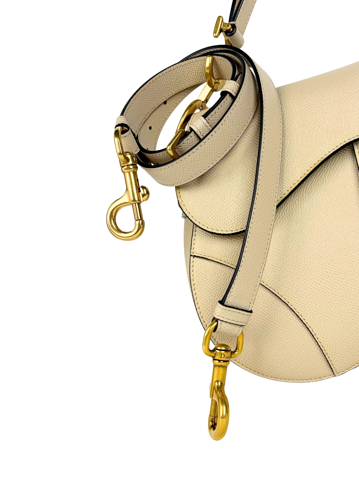 Dior Medium Saddle Bag in Biscuit