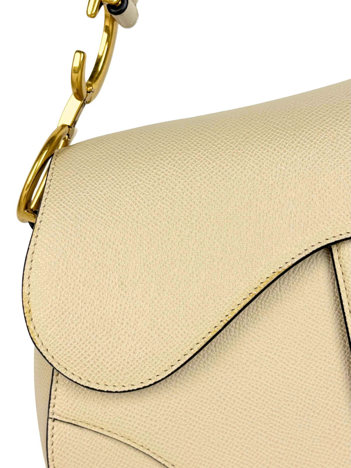 Dior Medium Saddle Bag in Biscuit