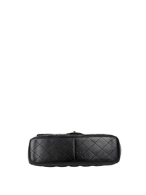 Chanel Jumbo Classic Flap Bag in Black Lambskin Leather