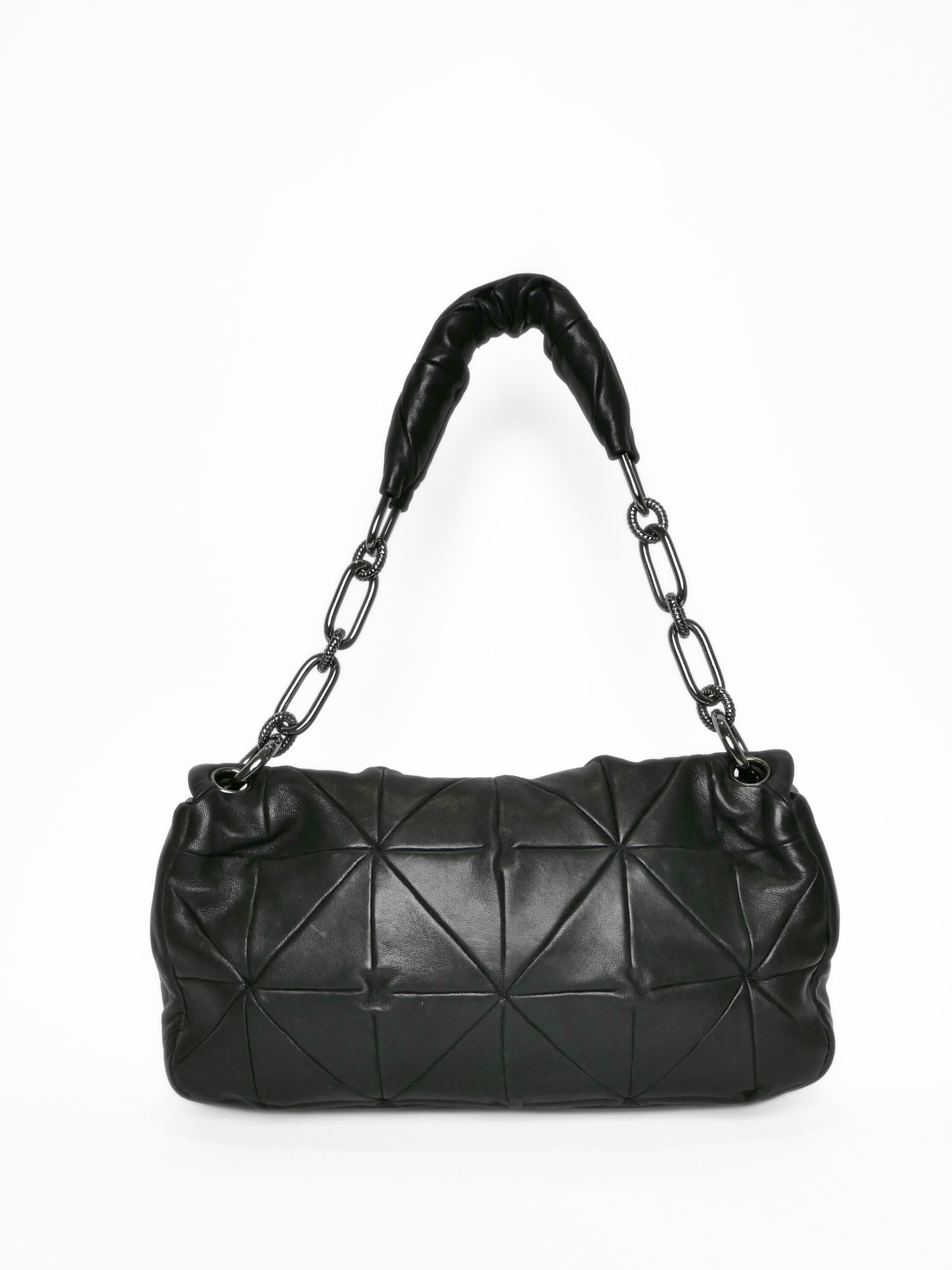 Chanel Quilted Lambskin Origami Soft Squares Flap Shoulder Bag