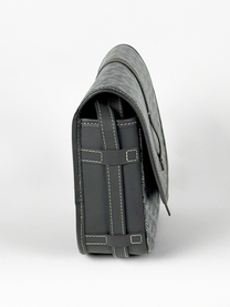 Goyard Belvedere PM Bag Grey Goyardine Canvas with Leather Trim