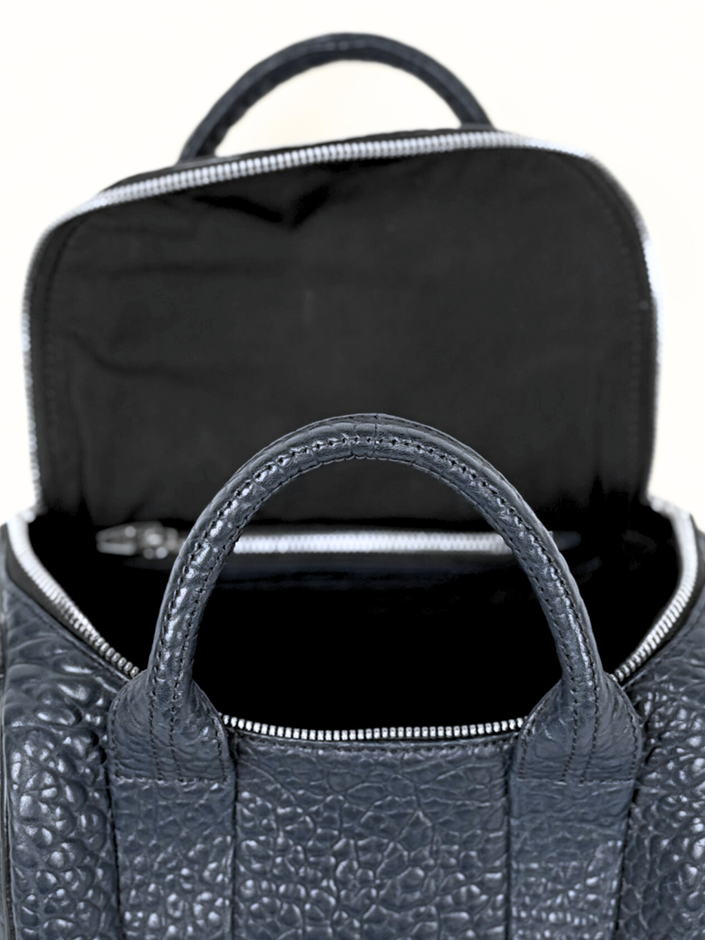 Alexander Wang Leather Rocco Studded Bag Navy