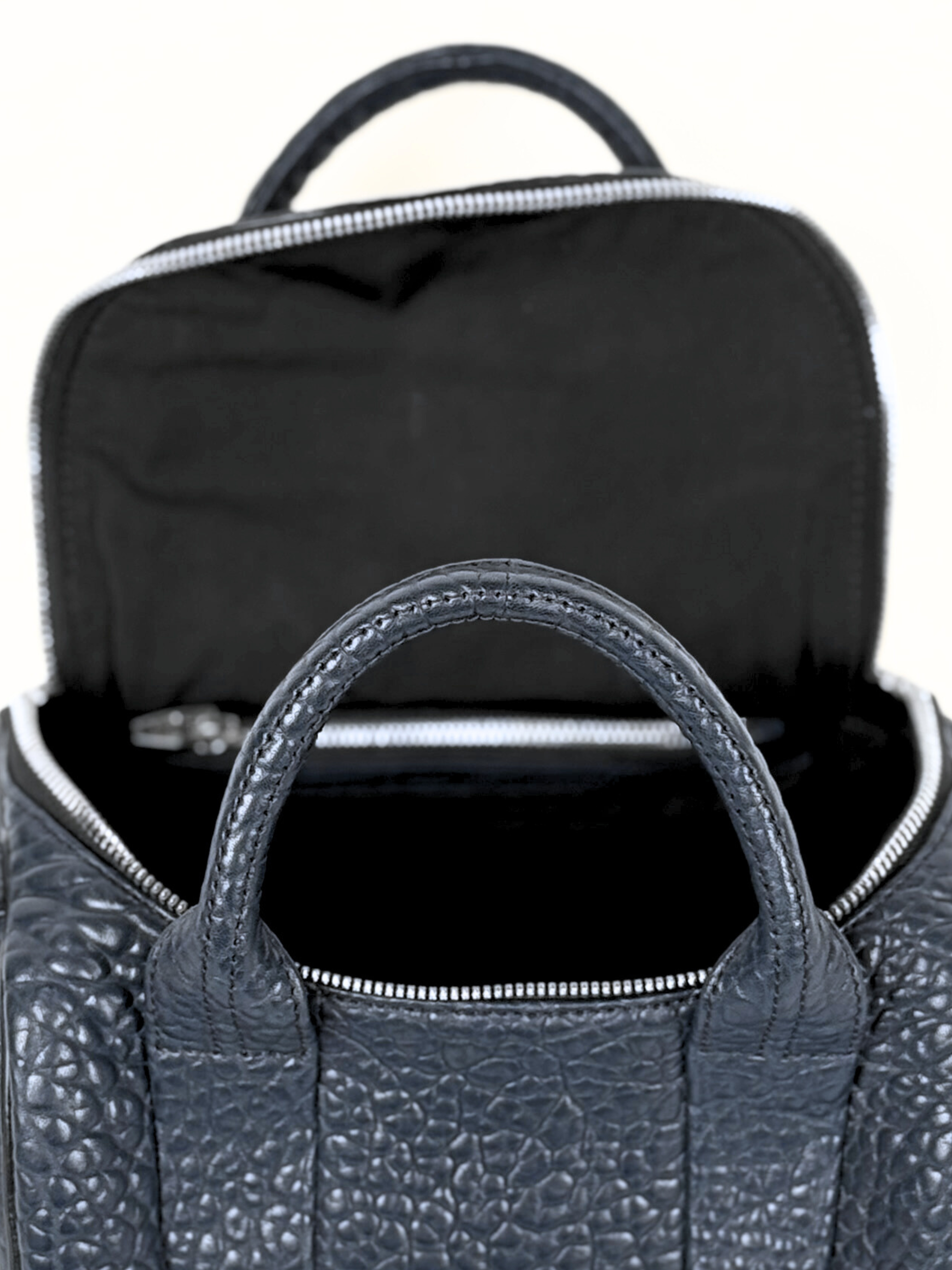 Alexander Wang Leather Rocco Studded Bag Navy