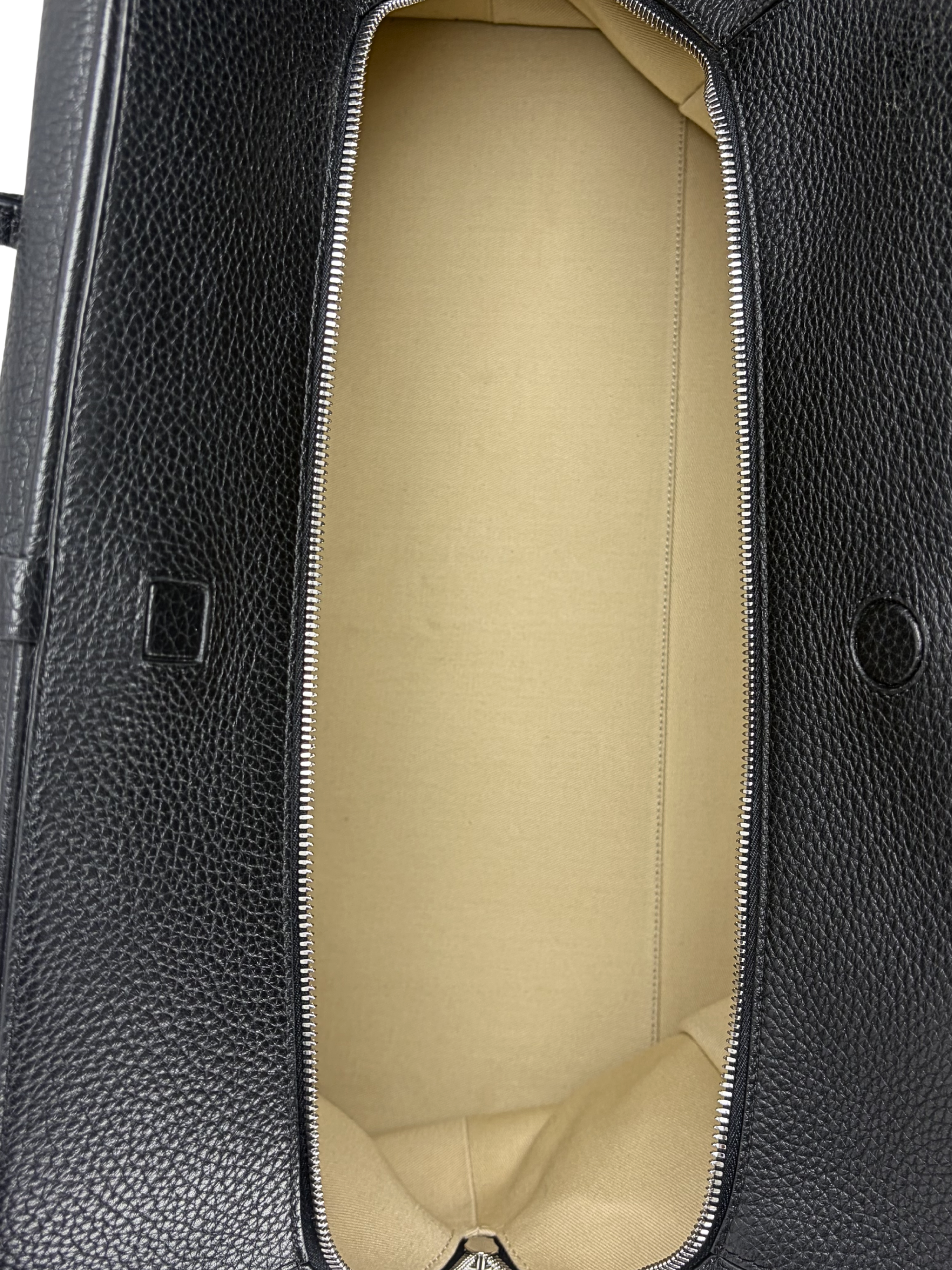 Jacquemus Le Grand Turismo Bag in Black Grained Leather
