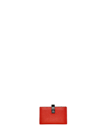 Celine Red Accordion Card Holder Wallet