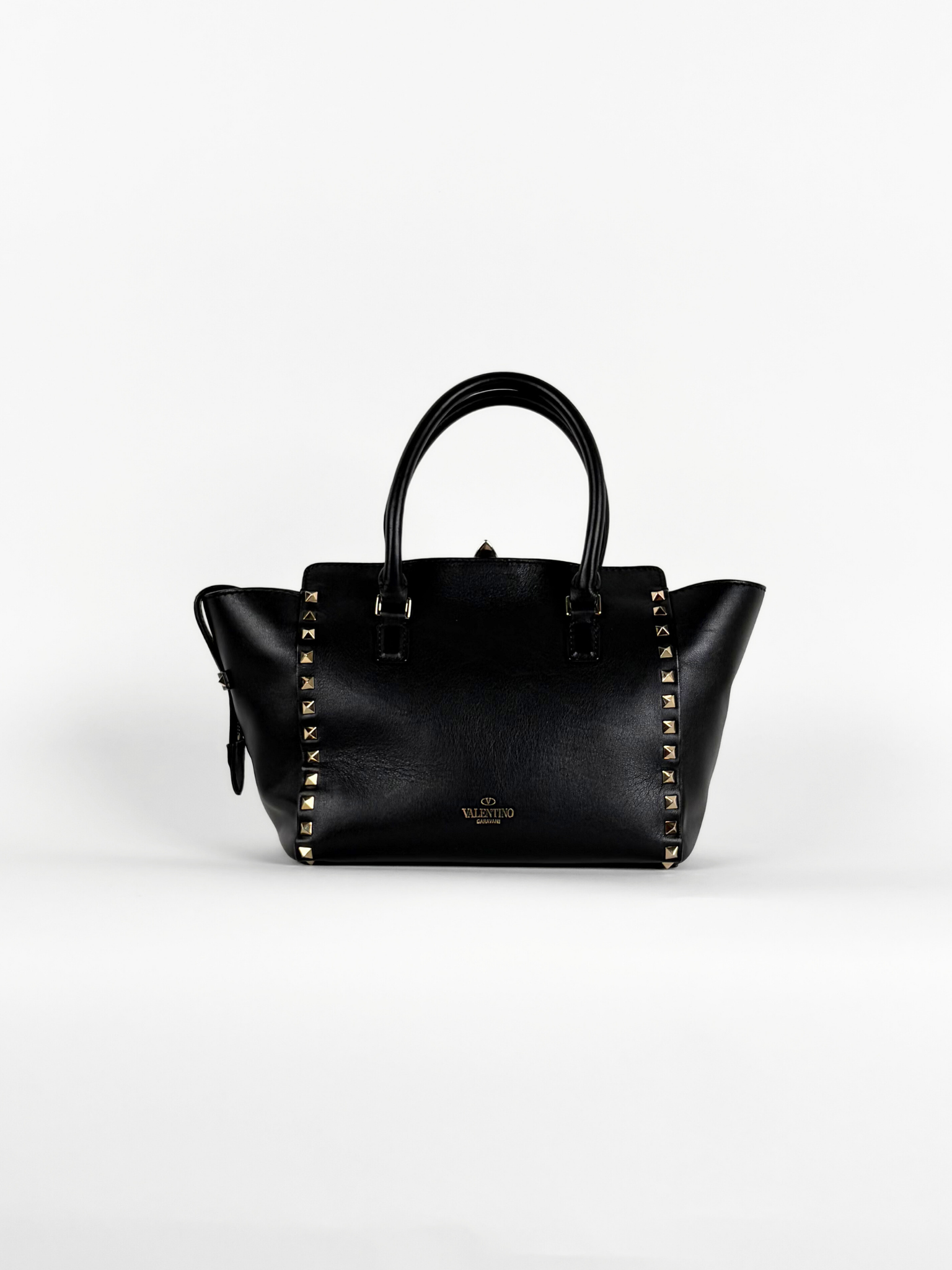 VALENTINO ROCKSTUD TOTE BLACK