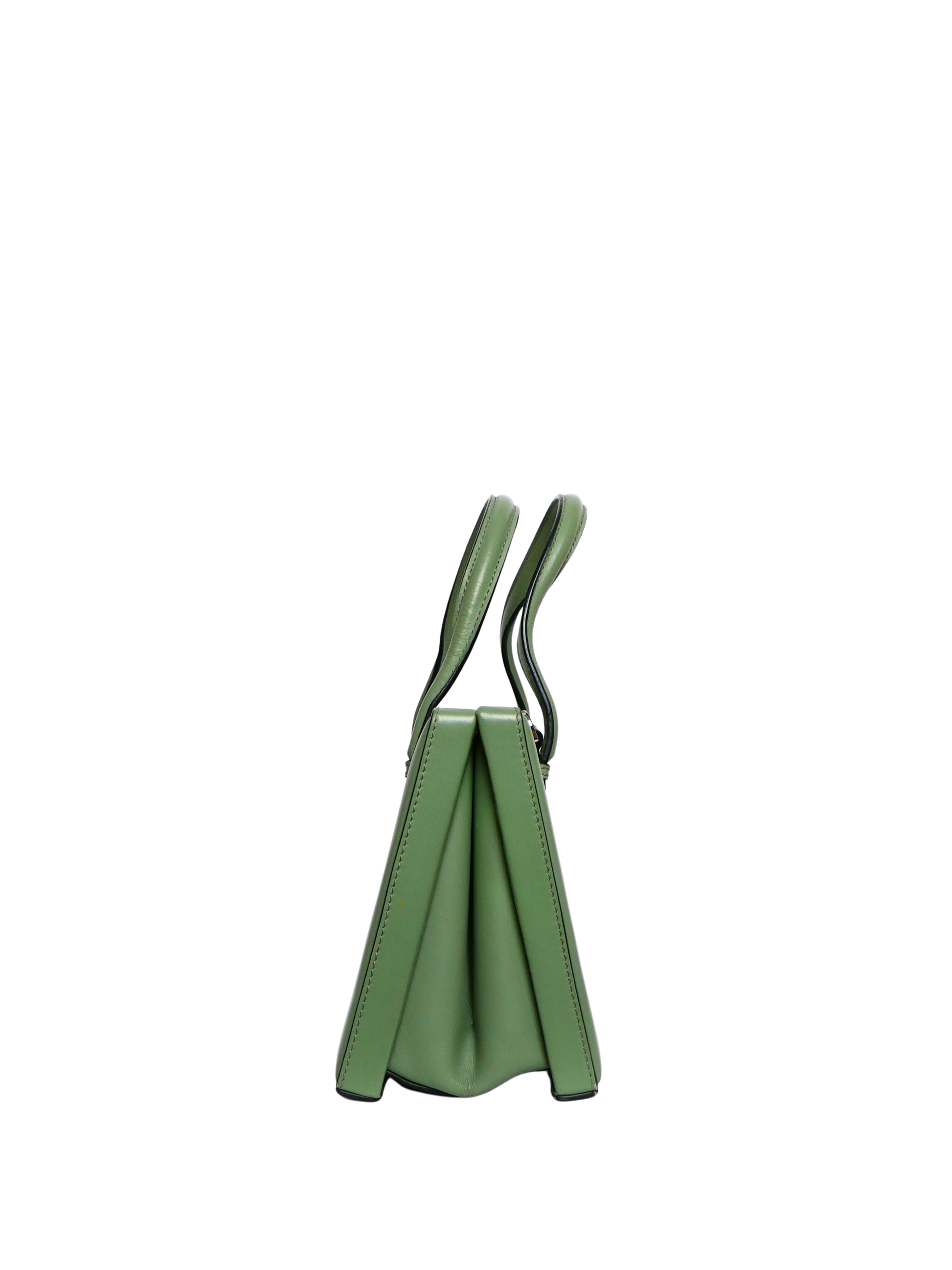 Loewe Postal Bag in Light Moss Green