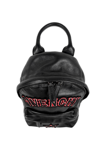 GIVENCHY STAR-PATCH MINI BACKPACK BLACK LEATHER