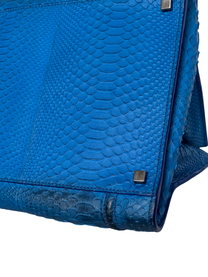 Céline Phantom Luggage Tote Blue Python