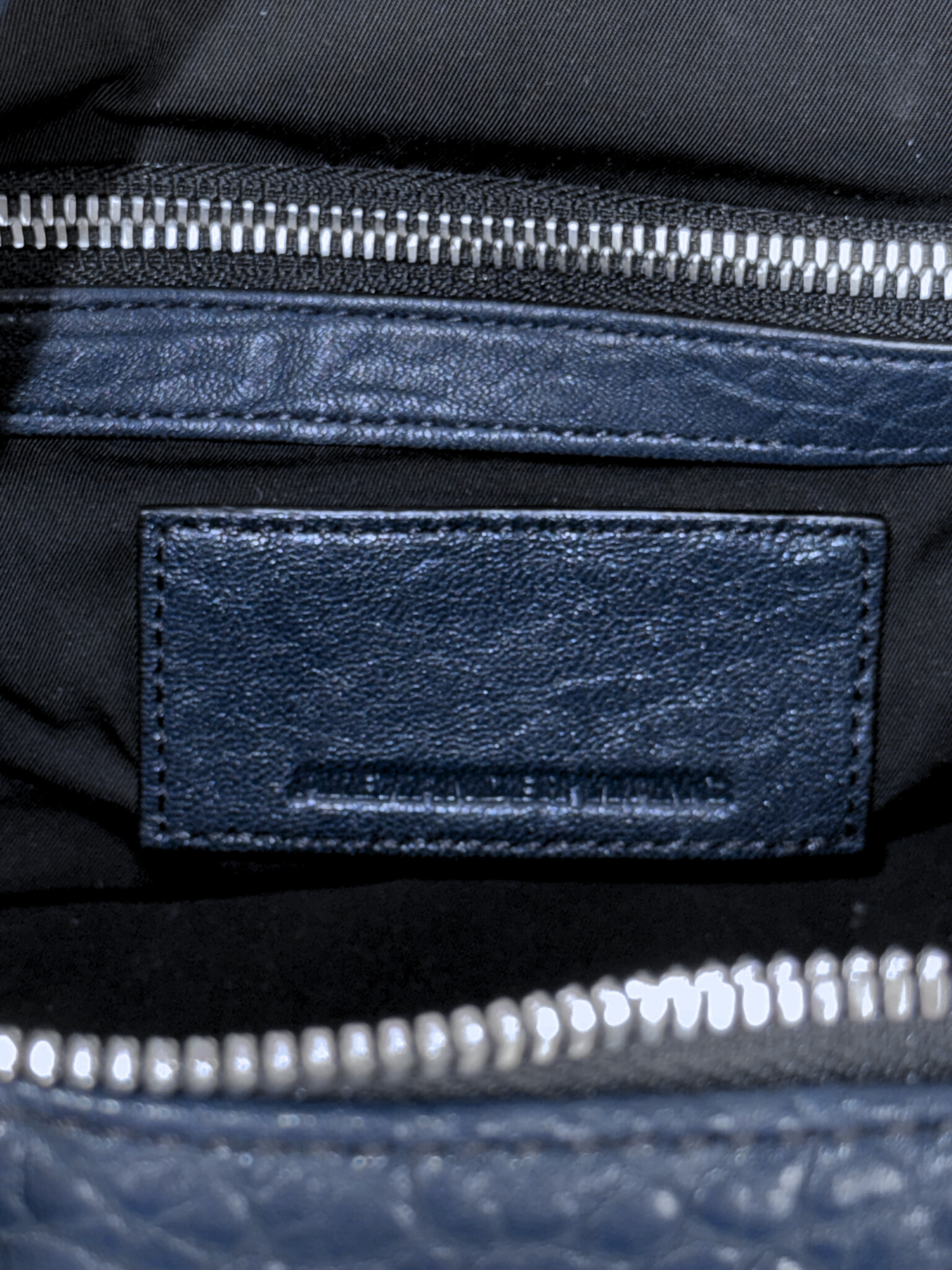 Alexander Wang Leather Rocco Studded Bag Navy