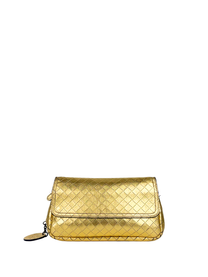Bottega Veneta Intrecciomirage Chain Flap Bag
