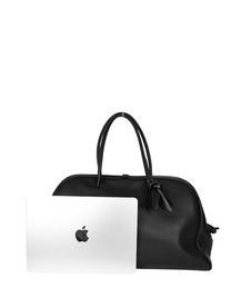 Jacquemus Le Grand Turismo Bag in Black Grained Leather