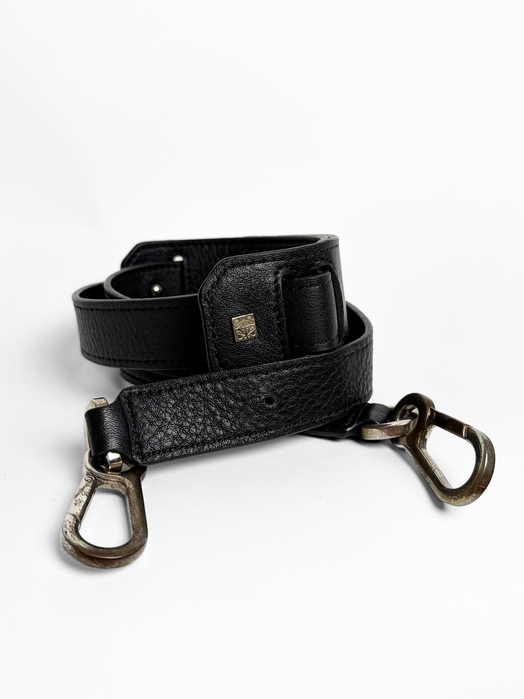 Loewe Puzzle Zipper Bag Black Leather